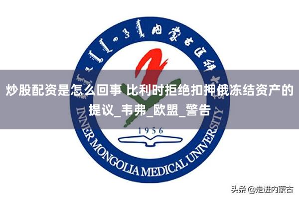 炒股配资是怎么回事 比利时拒绝扣押俄冻结资产的提议_韦弗_欧盟_警告