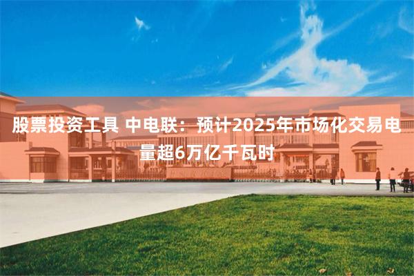 股票投资工具 中电联：预计2025年市场化交易电量超6万亿千瓦时