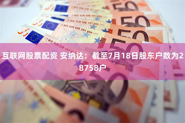 互联网股票配资 安纳达：截至7月18日股东户数为28758户